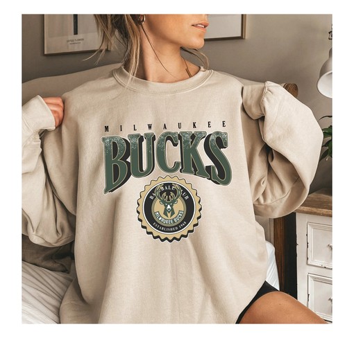 Vintage NBA Milwaukee Bucks Logo Sweatshirt, NBA Basketball Shirt, 2022–23 Basketball, Unisex T-shirt Sweater Hoodie