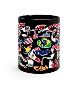 2023 Race Tracks with Country Flags Mug - The Ultimate F1 Mug Gift Idea