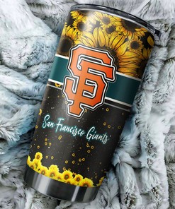 Beautiful Sunflower San Francisco Giants MLB Tumbler Great Gifts for Fans