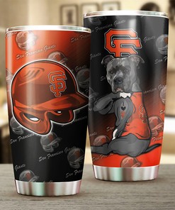 Funny Dog San Francisco Giants MLB Tumbler Great Gifts for Fans
