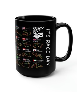 It's Race Day 2023 Calendar Mug for Racing Fans