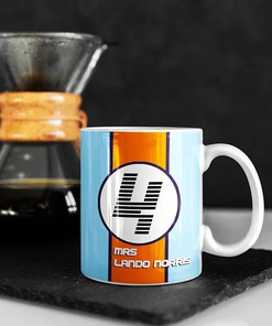 Mrs. Lando Norris McLaren Gulf F1 Mug for Formula One Fans