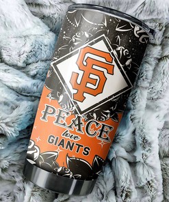 Peace Love San Francisco Giants MLB Tumbler Great Gifts for Fans