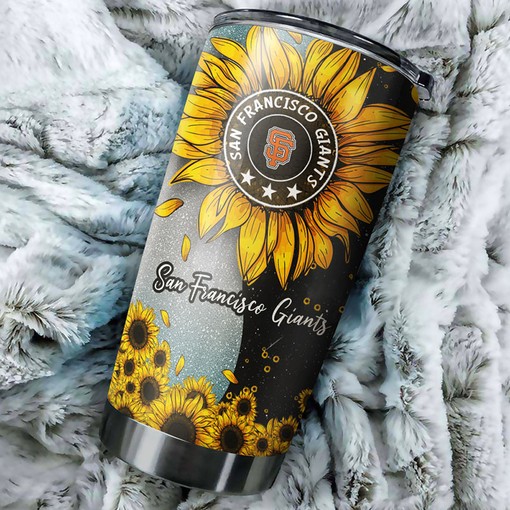 Sunflower Sunshine San Francisco Giants MLB Tumbler Great Gifts for Fans