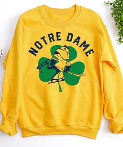 Retro Notre Dame Hockey T-Shirt - Vintage Style