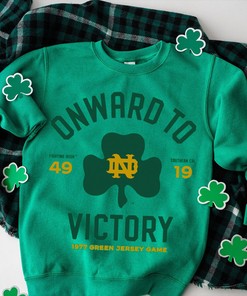 Vintage Notre Dame Green Game Tee for Fighting Irish Fans