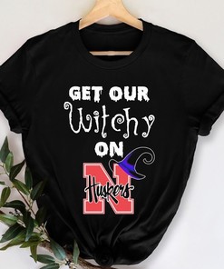 Nebraska Cornhuskers Halloween T Shirt, Get Our Witchy On Nebraska Huskers