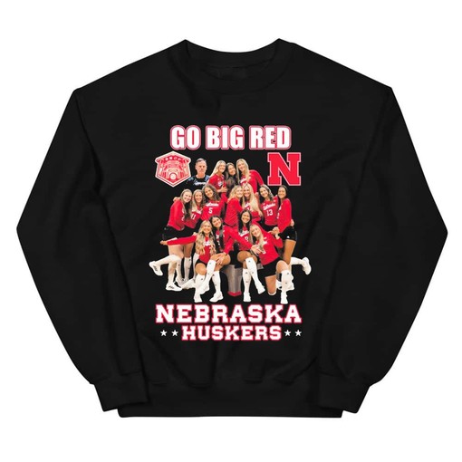 Nebraska Cornhuskers Volleyball Go Big Red 2023 T Shirt