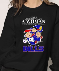 Snoopy-Peanuts-Never-Underestimate-A-Woman-Who-Understands-Football-And-Loves-Bills-Shirt