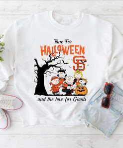 Time For Halloween And The Love For San Francisco Giants Peanuts Shirt, Sweatshirt