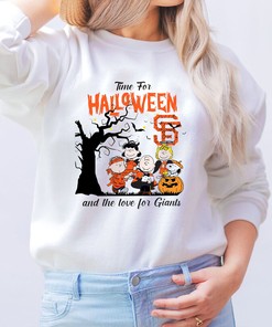 Time For Halloween And The Love For San Francisco Giants Peanuts Shirt, Sweatshirt
