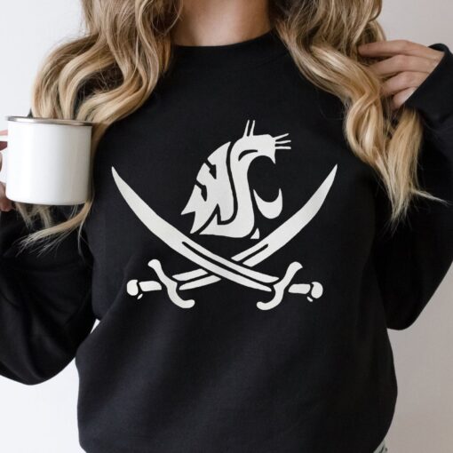 Wsu Pirate Swing Your Sword Shirt Sweatshirt Hoodie for Fans