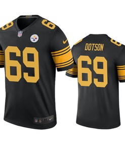 Pittsburgh Steelers Kevin Dotson Black Color Rush Legend Jersey - Universityshirt