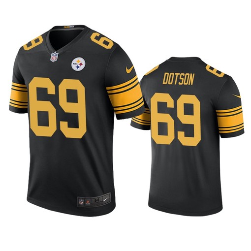 Pittsburgh Steelers Kevin Dotson Black Color Rush Legend Jersey - Universityshirt