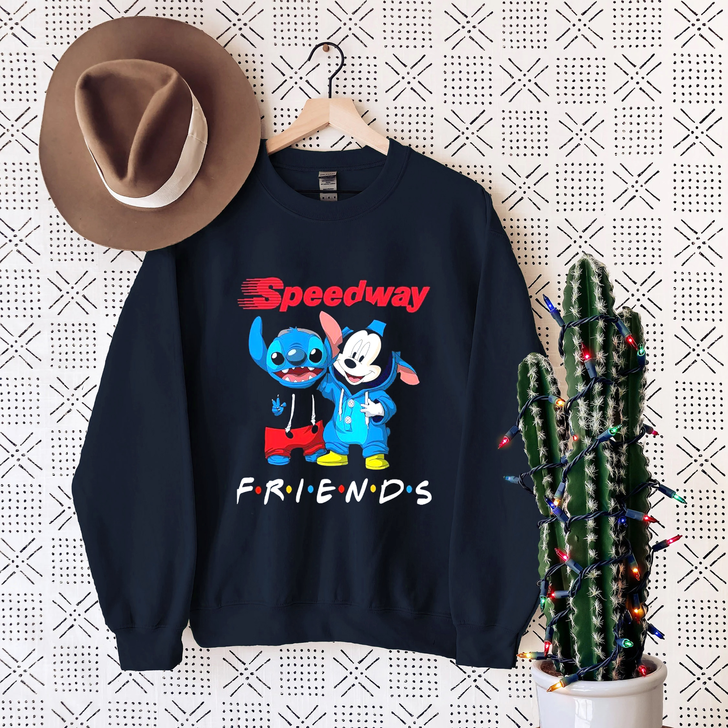 Baby Stitch And Mickey Mouse Friends Logo Shirt - Speedway Edition