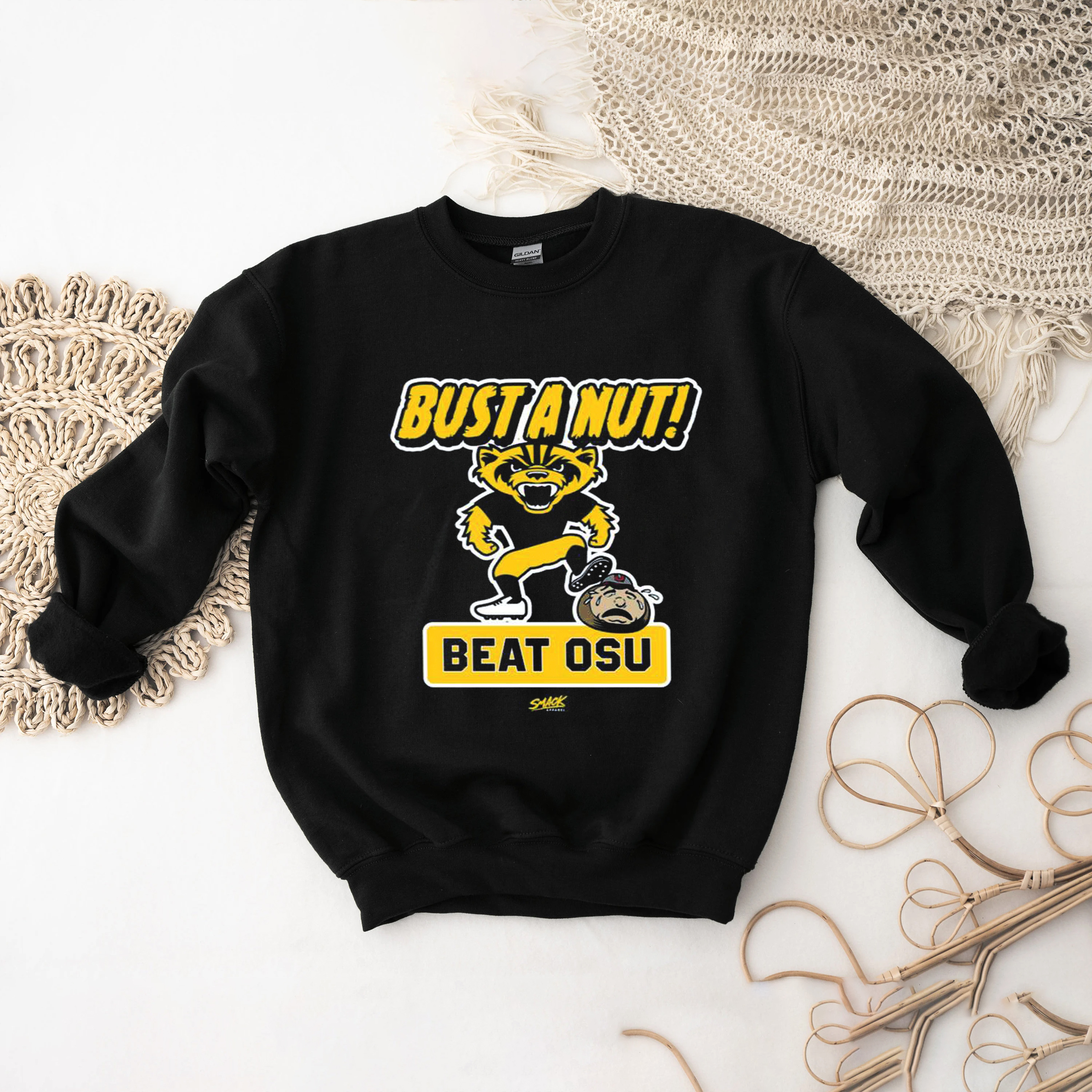 Bust A Nut Anti Ohio State Shirt, Sweatshirt, Hoodie for Missouri College Fans