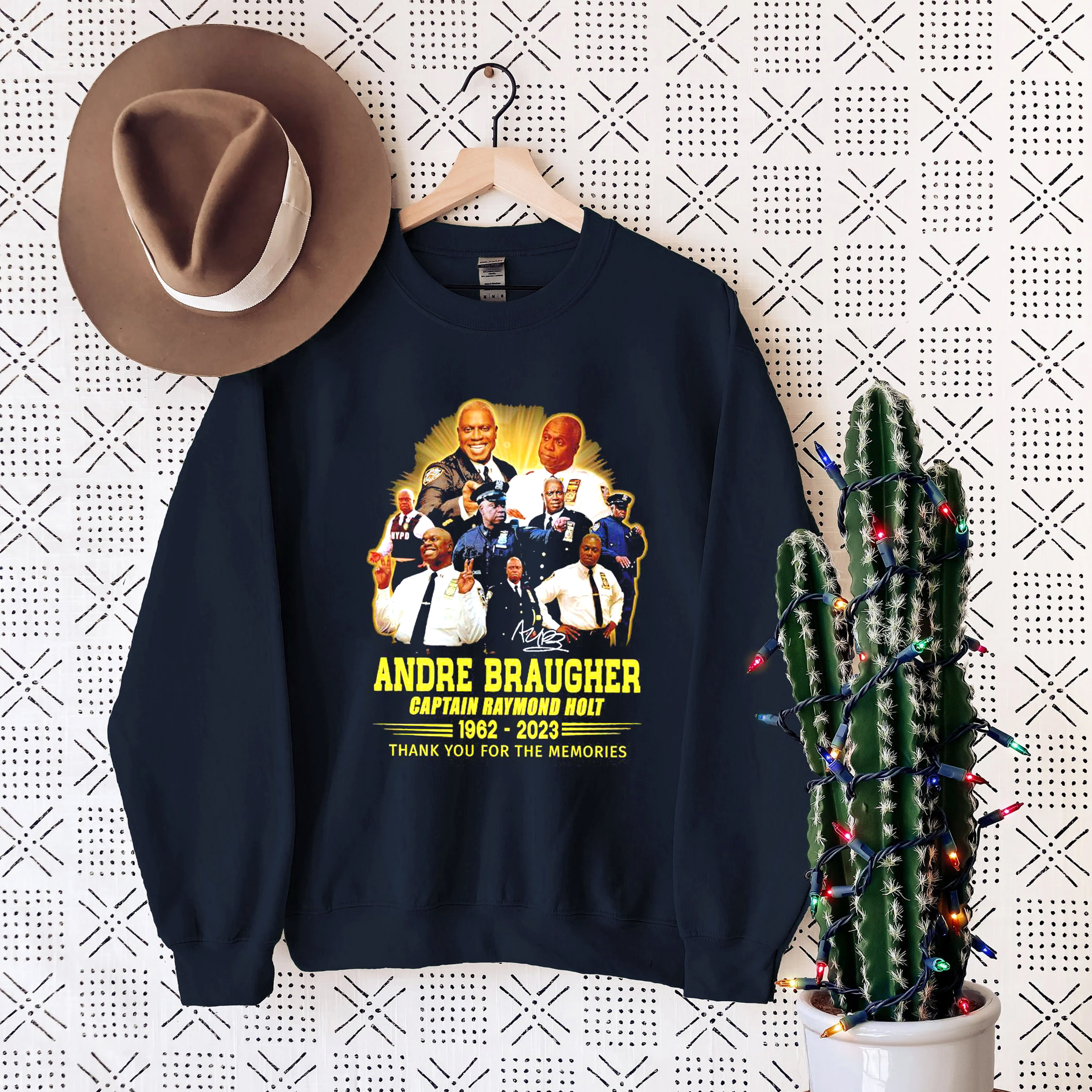 Captain Raymond Holt Thank You for The Memories Shirt - Andre Braugher 1962-2023