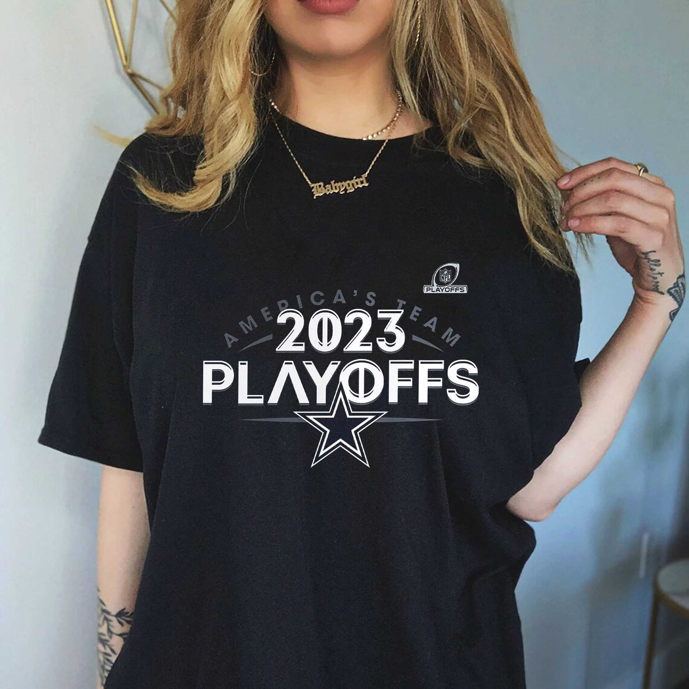 Dallas Cowboys Fanatics Branded 2023 Nfl Playoffs T-Shirt