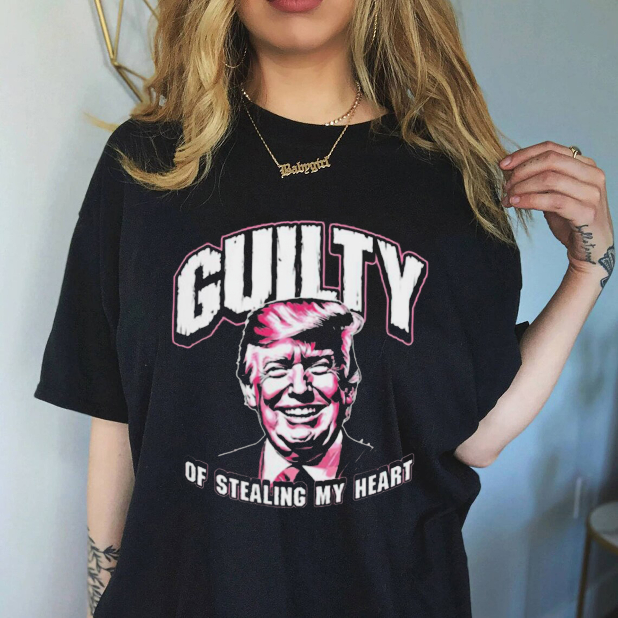 Guilty of Stealing My Heart Trump President Shirt, Hoodie, Sweatshirt