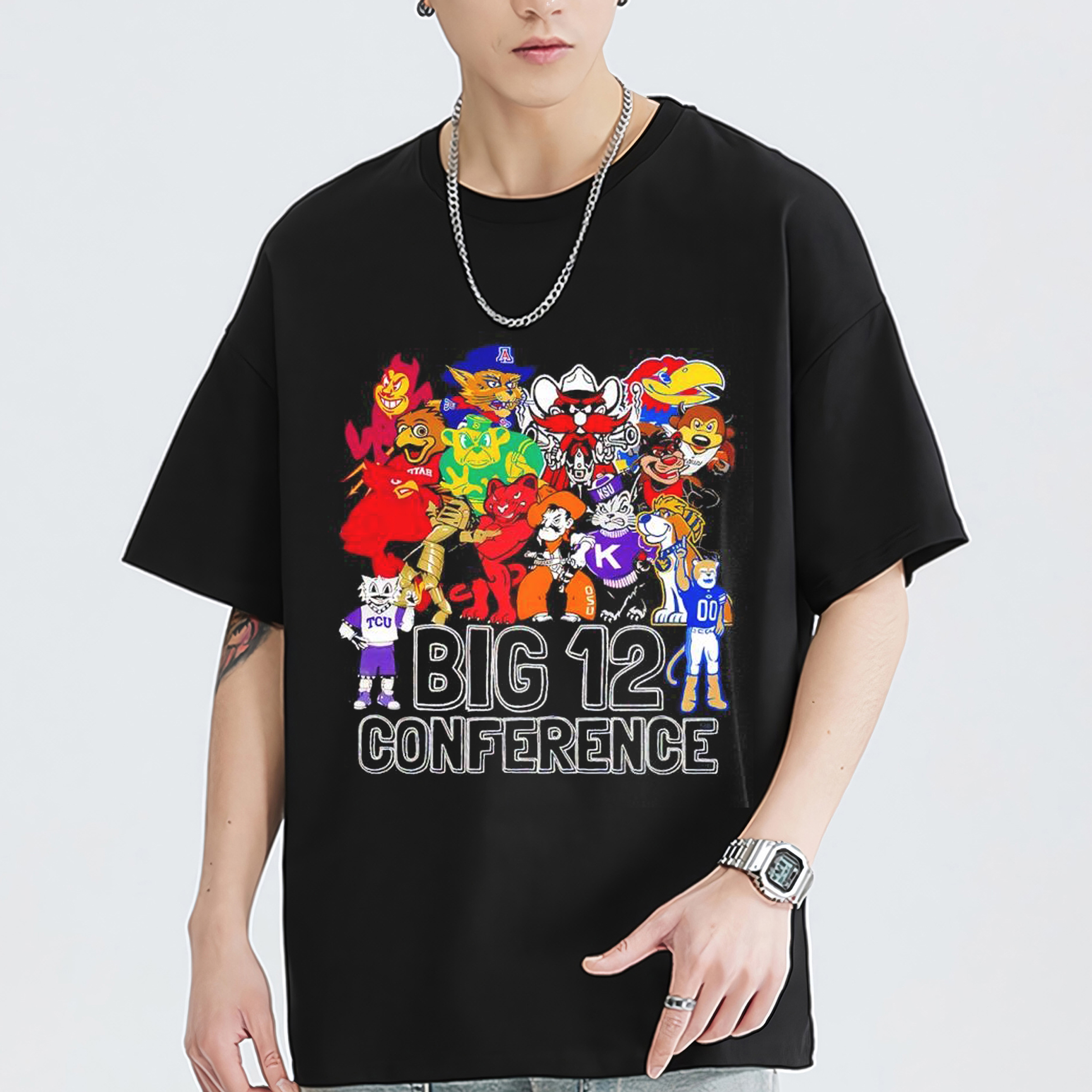 NCAA Big 12 Conference Mascots Shirt Sweatshirt Hoodie