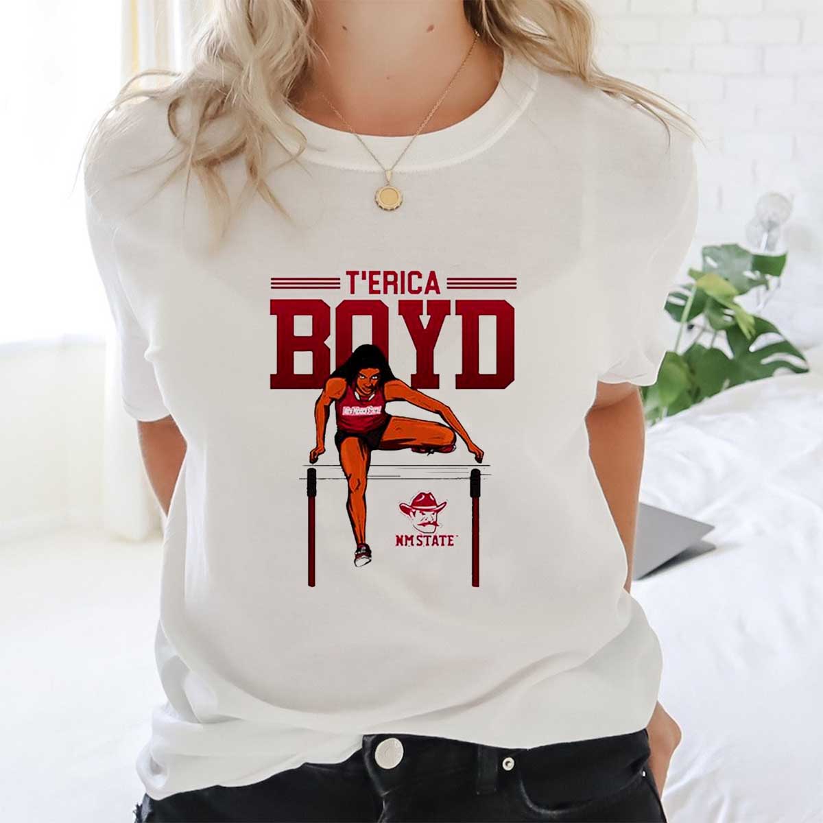 Nmsu Ncaa Women's T'Erica Boyd Cartoon Shirt Sweatshirt Hoodie