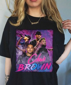 Official Groovy Chris Brown Breezy 90s Hip Hop Rapper T-Shirt
