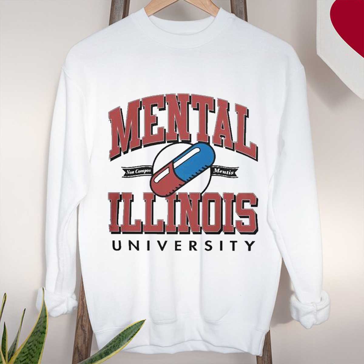 Official Mental Illinois University Non Compos Mentis T-Shirt