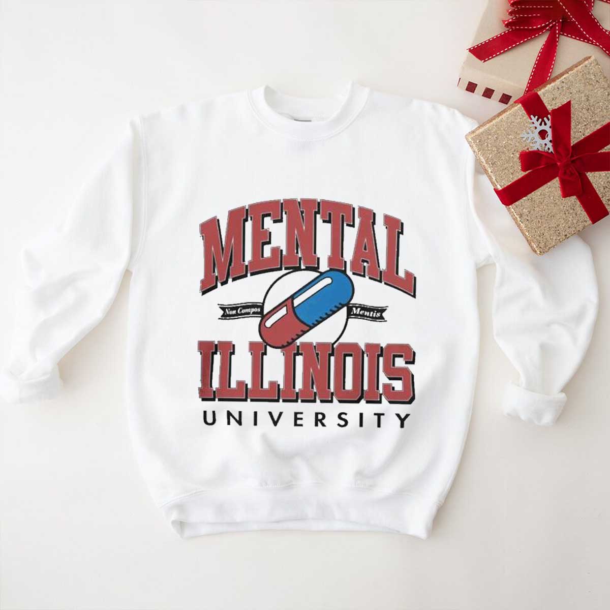 Official Mental Illinois University Non Compos Mentis T-Shirt