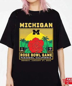Rose Bowl T-Shirt - Michigan Wolverines College Football Playoff 2024 Rose Bowl Sweatshirt
