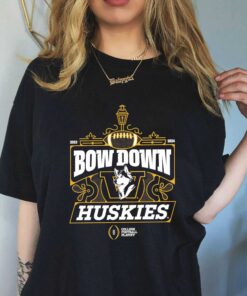 Washington Huskies 2023 2024 Bow Down Huskies College Football Playoff Logo Shirt Sweatshirt Hoodie