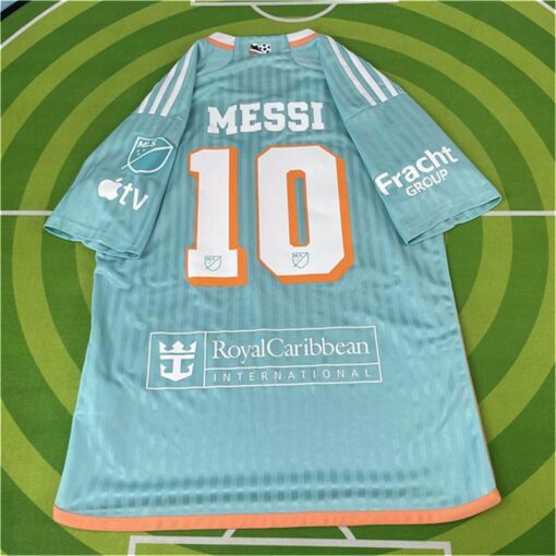 24/25 Miami Away Messi Fan Edition Breathable Comfort Short Sleeve Football Jersey