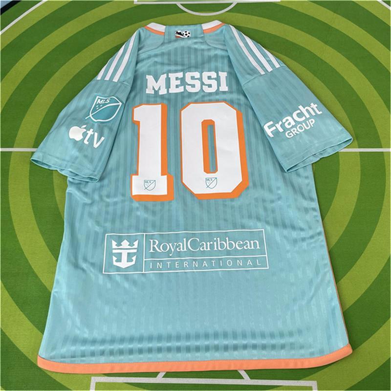 24/25 Miami Away Messi Fan Edition Breathable Comfort Short Sleeve Football Jersey