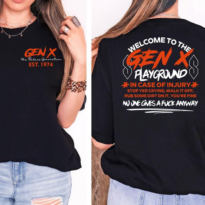 Badass Generation X Playground Custom Year T-shirt - 100% Cotton Unisex Comfort