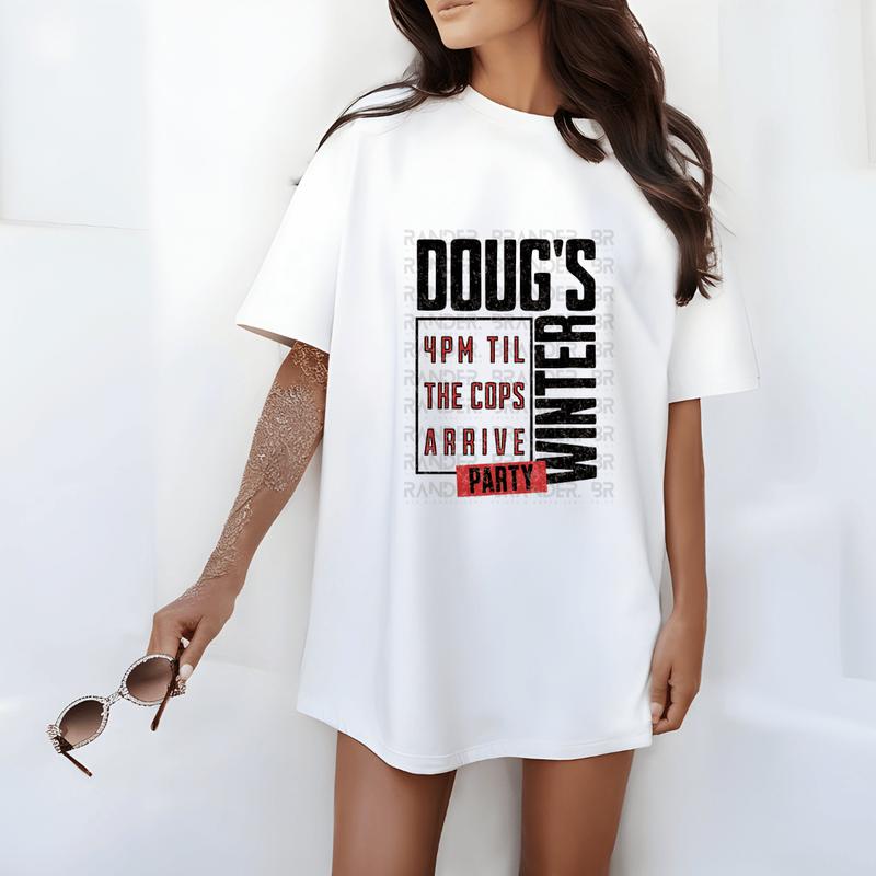 Doug's Winter Party Graphic T-Shirt - Limited Edition with 