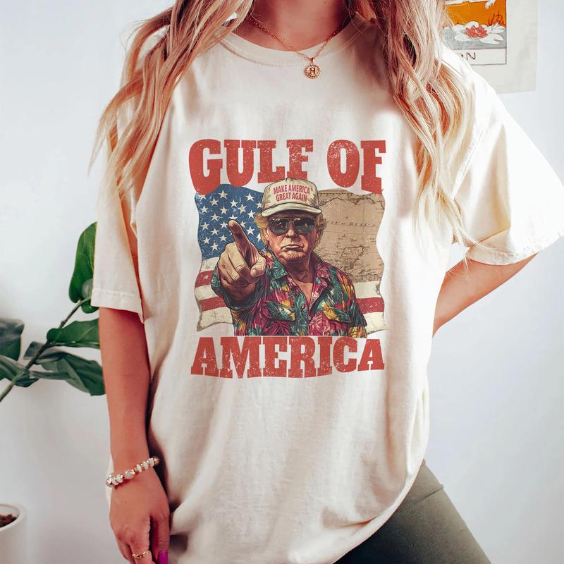Funny Gulf of America Trump Shirt - Humor Meets Political Commentary