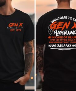 Generation X Playground Custom Year Badass T-Shirt - Unisex Cotton Top with Resilient Attitude