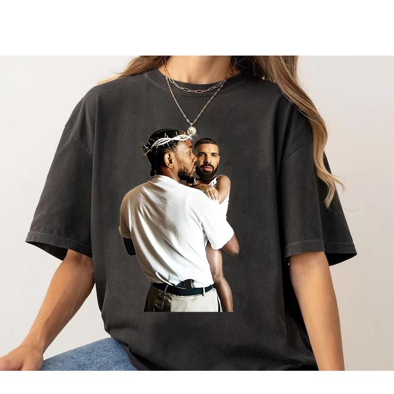 Kendrick Lamar vs Drake Vintage Streetwear Cotton Shirt