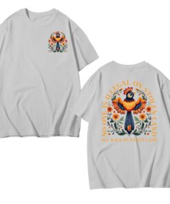 No Human Is Illegal on Stolen Land - Human Rights Activism T-Shirt for Immigrants and Indigenous Rights