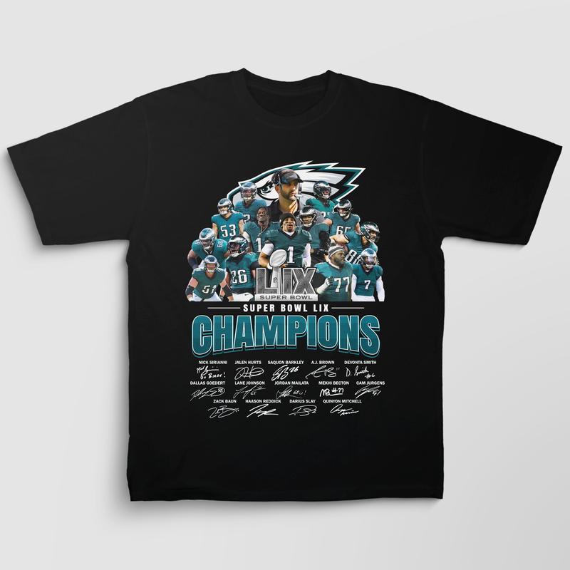 Philadelphia Eagles Super Bowl LII Champions Shirt - Gildan 5000 Heavy Cotton Unisex Graphic Tee