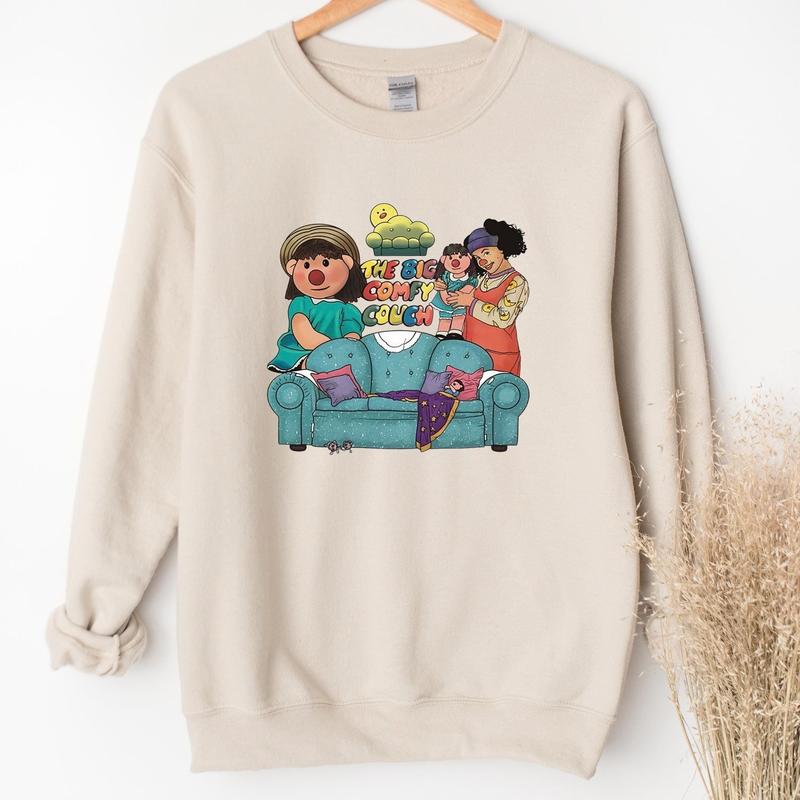 The Big Comfy Couch Sweatshirt - Nostalgic 90s TV Show Apparel Featuring Loonette and Molly