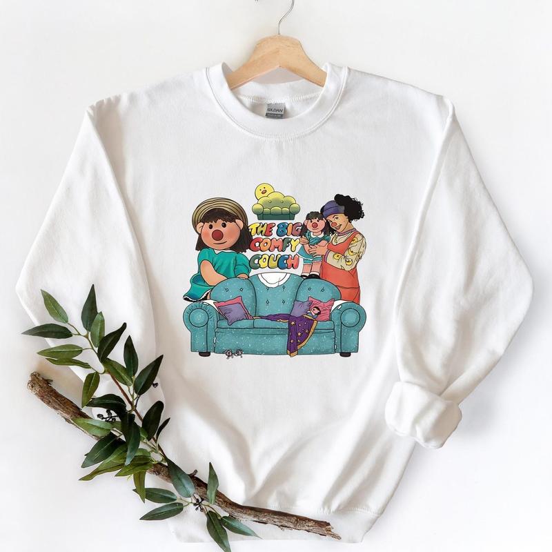 The Big Comfy Couch Sweatshirt - Nostalgic 90s TV Show Apparel Featuring Loonette and Molly