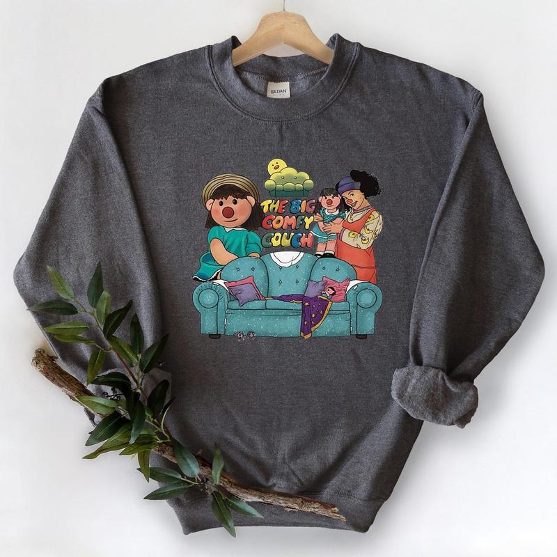 The Big Comfy Couch Sweatshirt - Nostalgic 90s TV Show Apparel Featuring Loonette and Molly