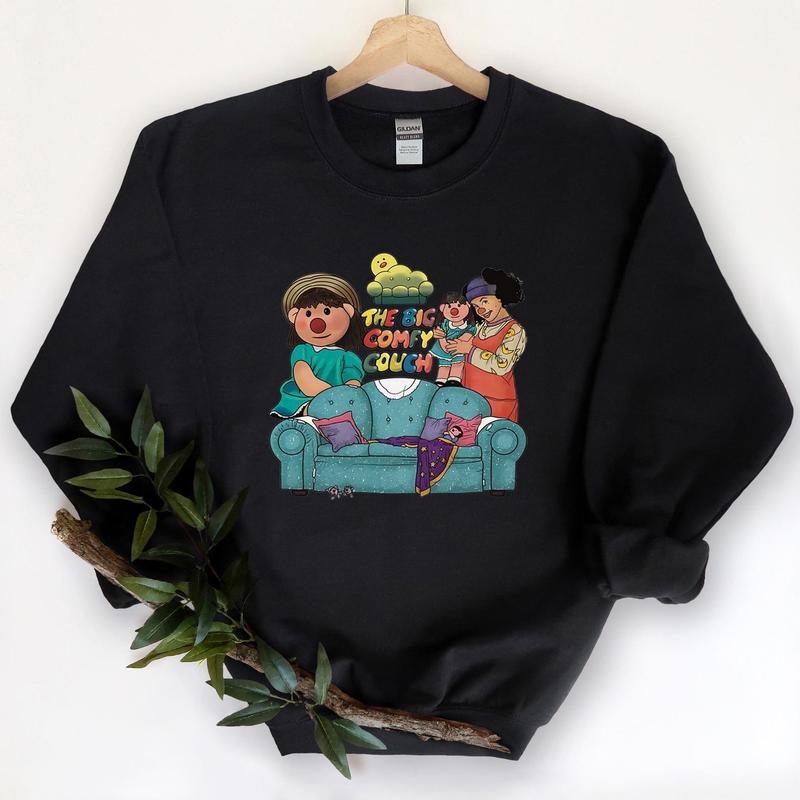 The Big Comfy Couch Sweatshirt - Nostalgic 90s TV Show Apparel Featuring Loonette and Molly