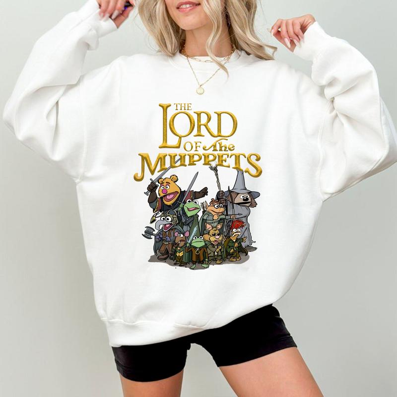 The Lord of the Muppets Vintage Sweatshirt - A Whimsical Tribute for Muppet and Fantasy Fans