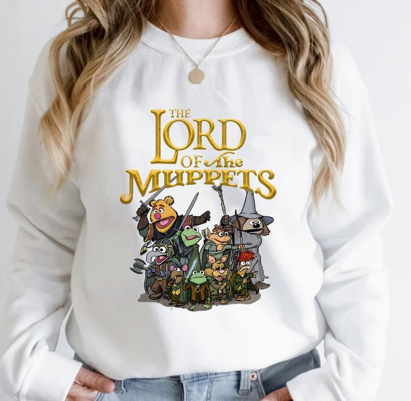 The Lord of the Muppets Vintage Sweatshirt - A Whimsical Tribute for Muppet and Fantasy Fans