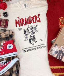The Mischief Tour 1978 - Marauder's Map Inspired Garment Dyed Tee