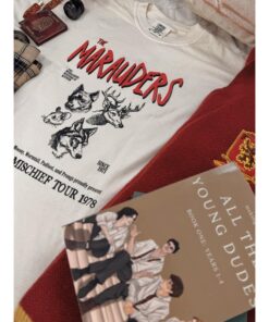 The Mischief Tour 1978 - Marauder's Map Inspired Garment Dyed Tee