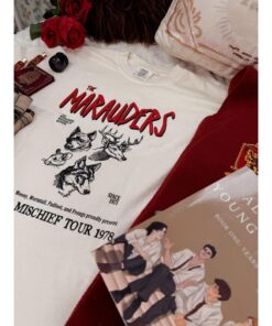 The Mischief Tour 1978 - Marauder's Map Inspired Garment Dyed Tee