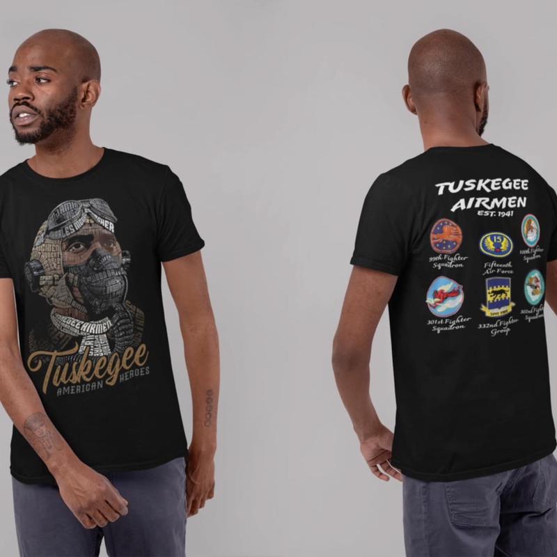 Tuskegee Airmen Tribute T-Shirt - Men's Streetwear with Inspirational Graphic Design