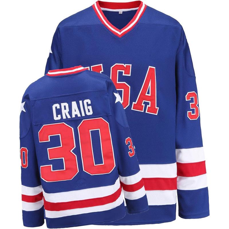 USA 1980 Olympic Team Ice Hockey Jersey - Stitched Letters & Numbers | Sizes S-XXXL